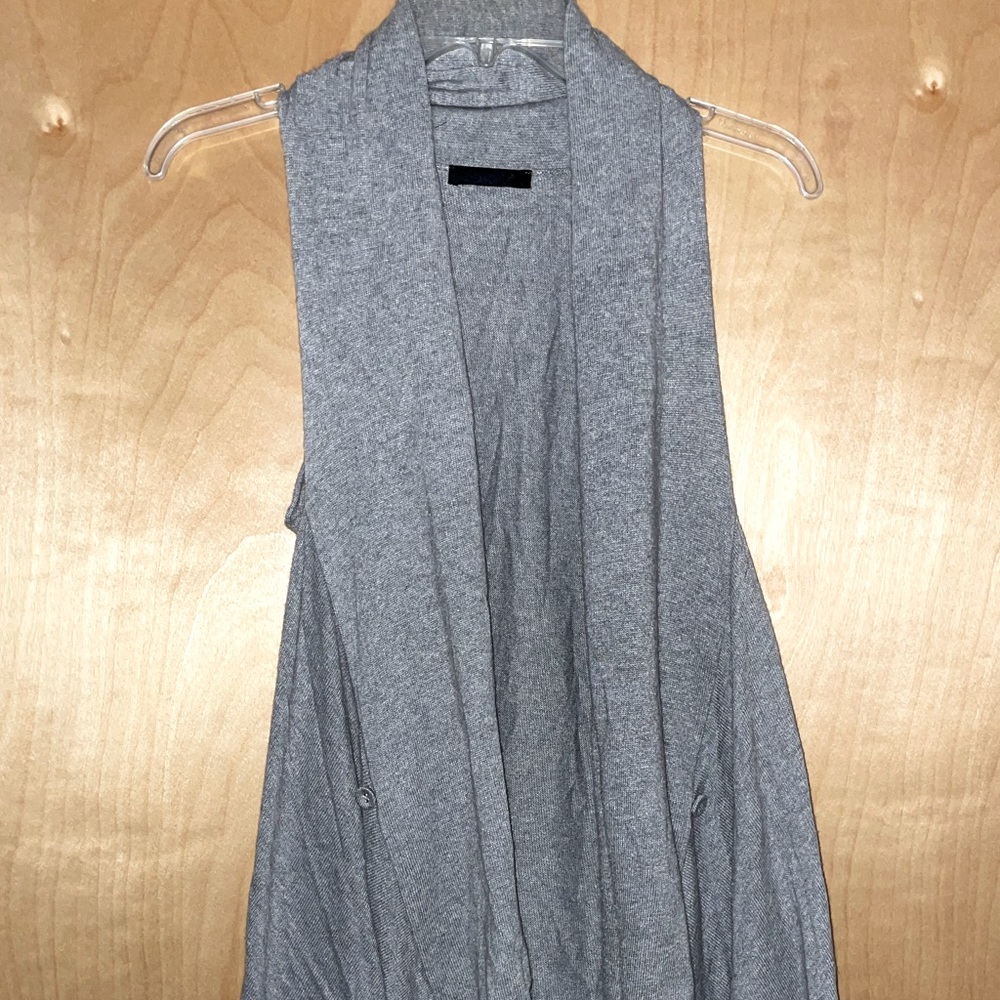 LF flowy open sweater vest cardigan